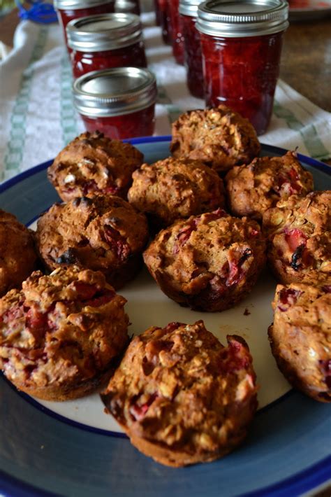 Equal Opportunity Kitchen: Strawberry Jam & Strawberry Oatmeal Muffins