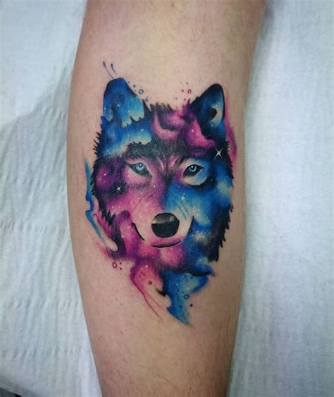 galaxy wolf tattoo - KickAss Things