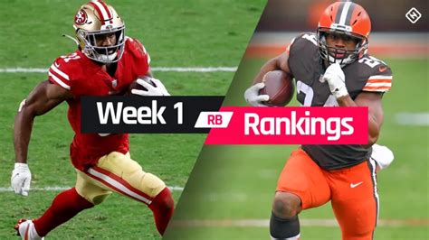 Fantasy RB Rankings Week 1: Who to start, sit at running back in ...