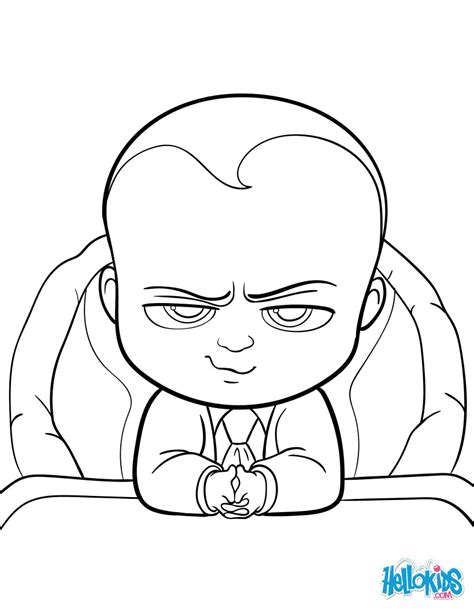 Boss baby coloring pages - Hellokids.com