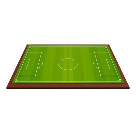 Premium Vector | Realistic football field template playground with ...