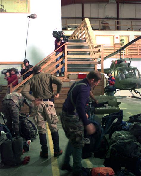 US President George W. Bush welcomed by US Air Force (USAF) Colonel ...