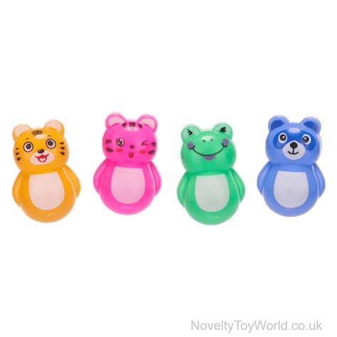 Mini Wobbling Animal (4cm) - 4 Assorted | Wholesale Party Bag Toys UK