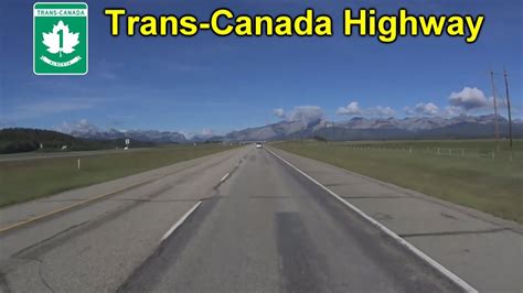 The Trans-Canada Highway Into The Canadian Rockies - YouTube