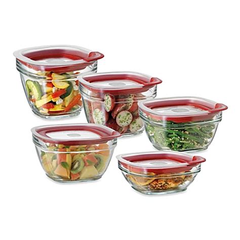 Rubbermaid® Glass Food Storage Containers with Easy-Find Lids - Bed Bath & Beyond