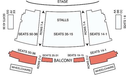 Worthing Assembly Hall Seating Plan | Elcho Table