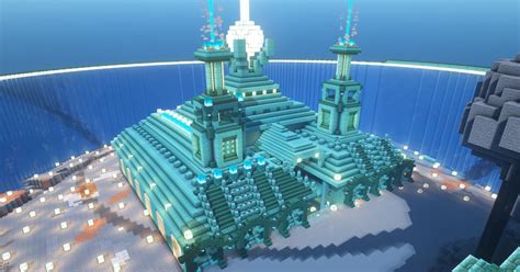 OCEAN MONUMENT PROGRESS-Inspiration from Wunba | Minecraft castle designs, Minecraft ...