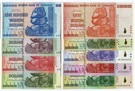 20 Zimbabwe Banknotes-20 x 1 Billion Dollars-currency