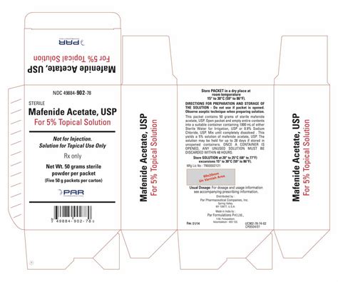 Mafenide Topical Solution - FDA prescribing information, side effects ...