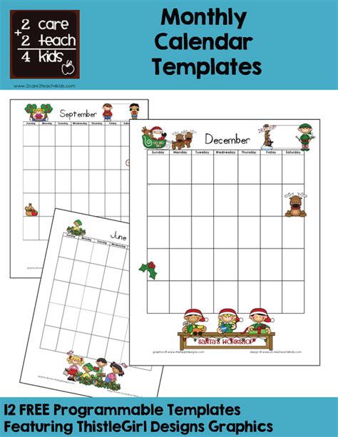 Preschool Calendar Template Printables - Calendar Templates