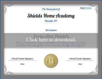 Homeschool Diploma Facts and Free Editable Templates | LoveToKnow