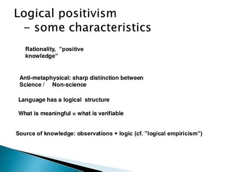 Logical positivism