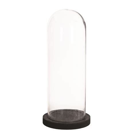 Tall Glass Display Cover Dome Cloche With Black Base 56 cm by TOBS | eBay