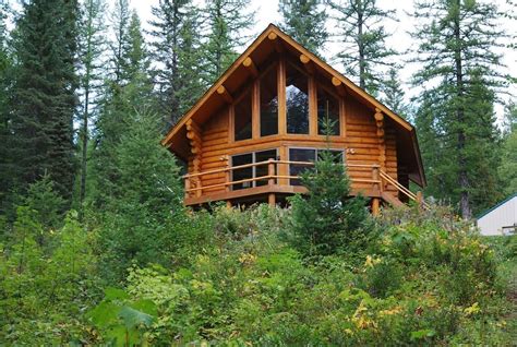 Modern Log Cabin near Glacier National Park - Cabins for Rent in Columbia Falls | National parks ...