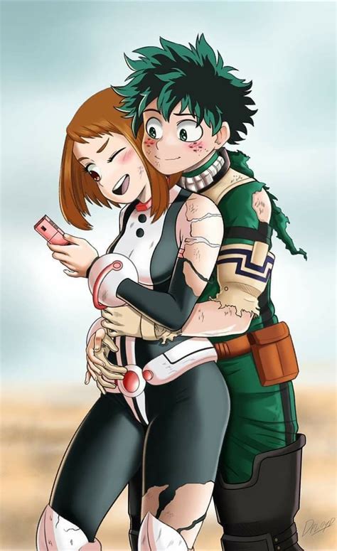 Deku Uraraka | Manga couple, My hero academia, Boku no hero academia