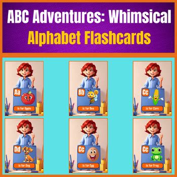 ABC Adventures: Whimsical Alphabet Flashcards For Kids. by StudySage Shop