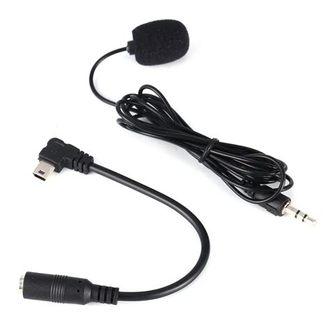 3.5mm Active Clip Mic Microphone + Mini USB to 3.5mm Mic Microphone Adapter Cable Cord for ...