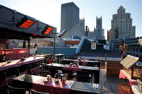 Maple syrup terrace on the rooftop of the Nelligan hotel! Le terrasse à sucre sur la terrasse de ...