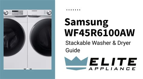 Best 5 Stackable Washer Dryer Models & Dimensions | Elite A