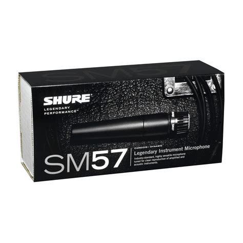 Shure SM57 Dynamic Instrument Mic with Low Mic Stand and 6m Cable at Gear4music