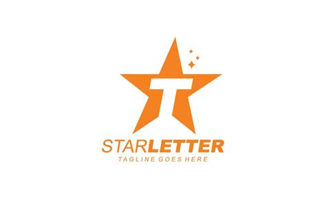 T logo star for branding company. letter template vector illustration for your brand. 14572888 ...