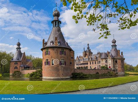 Ooidonk Castle in Belgium stock photo. Image of flanders - 113543850