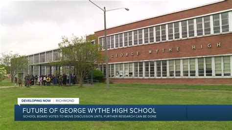 Future of George Wythe High School on hold - YouTube