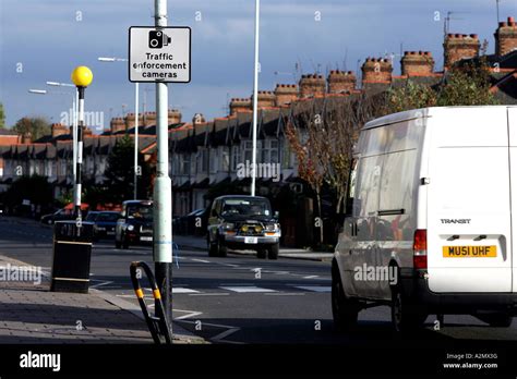 Traffic Enforcement Cameras Sign on Lordship Lane North London UK Stock Photo - Alamy