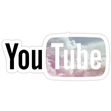 "Pastel Sky YouTube Logo" Stickers by amberdaisy | Redbubble