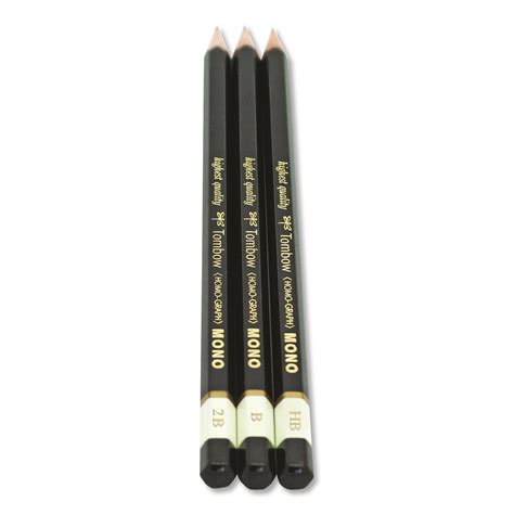 3 Pencils HB/B/2B Degrees Tombow Mono Professional Drawing Pencil Set 61001