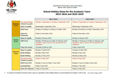 School Term Dates