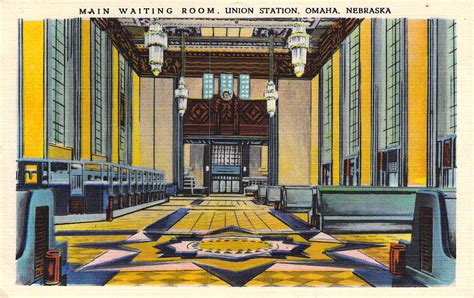 Main Waiting Room Union Station Omaha, NE | Art deco graphics, Art deco society, Chicago art