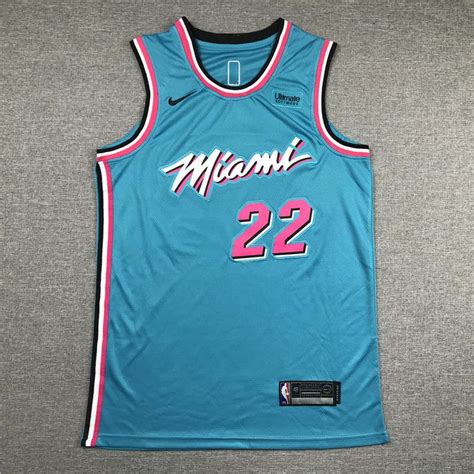 Jimmy Butler Miami Heat 2020-21 Vice Wave Blue Swingman Jersey in 2022 | Nba outfit, Basketball ...