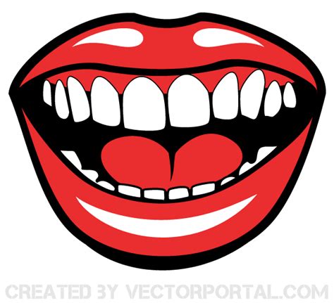 Smiling Mouth Vector Graphics | Download Free Vector Art | Free-Vectors