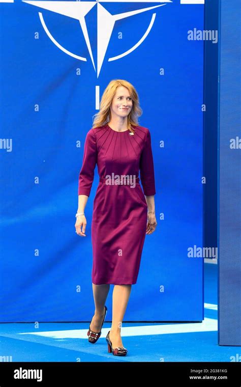 Estonia – Prime Minister Kaja Kallas during NATO SUMMIT 2021 in ...