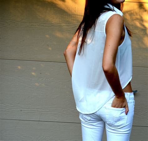 White & Ombre Denim | Pumps & Iron