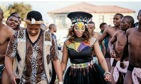 Clipkulture | Zulu Couple In Traditional Wedding Attire