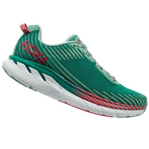 Clifton 5 Womens LIGHTWEIGHT & HIGH CUSHIONING Road Running Shoes Green-Blue Slate/Canton ...