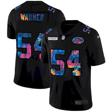 49ers Fred Warner Multicolor Crucial Catch Jersey – US Sports Nation