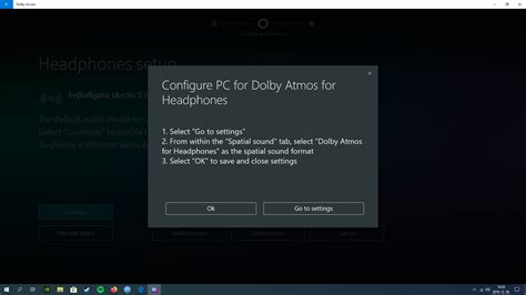 Dolby Atmos does not show up in spatial settings. - Microsoft Community