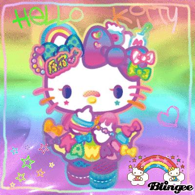 Rainbow Hello Kitty Picture #137353679 | Blingee.com