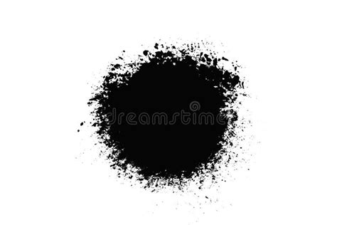 Black Stroke of Paint Isolated on White Background Stock Image - Image ...