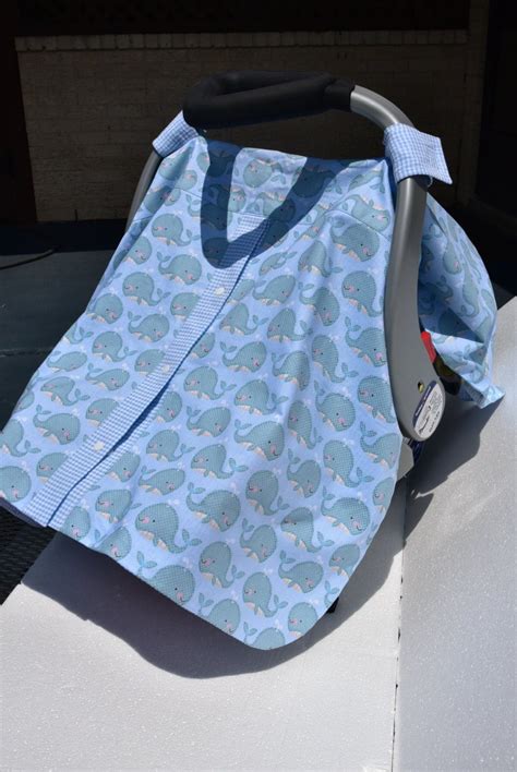 Car Seat Cover for baby boy-blue-car seat cover-snap