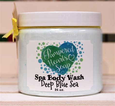 Deep Blue Sea Spa Body Wash – PamperedHeartsSoap