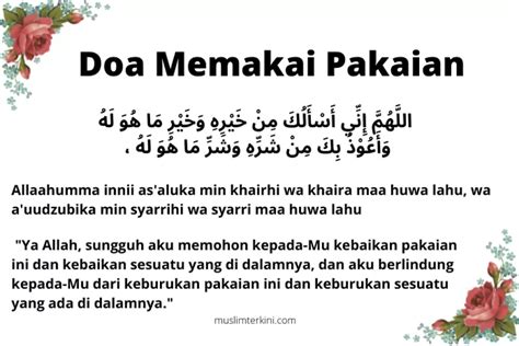 Doa Memakai Pakaian Arab dan Latin dan Artinya, Doa Berpakaian yang ...