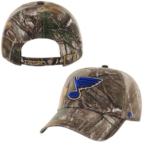 Mens St. Louis Blues '47 Brand Realtree Camo Clean Up Adjustable Hat