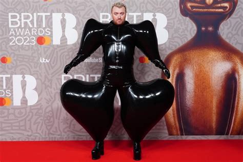 Sam Smith Sports Dynamic Harri Outfit on Red Carpet of 2023 BRIT Awards