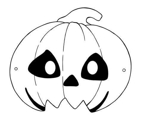 Pumpkin Halloween Mask Templates - 15 Free PDF Printables | Printablee