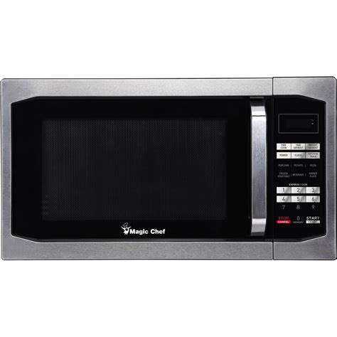 Magic Chef MCM1611ST 1.6 Cu. Ft. 1100W Countertop Microwave Oven with ...