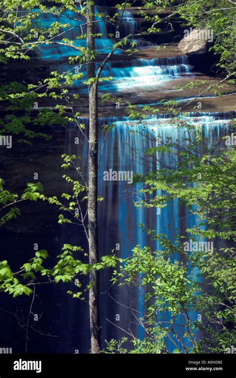 Big Clifty waterfall in Clifty Falls State Park near Madison Indiana Stock Photo - Alamy